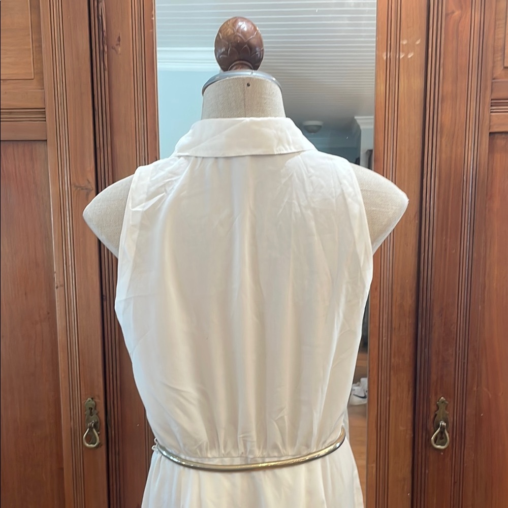Vintage Cream Midi Dress - Picture 8 of 14